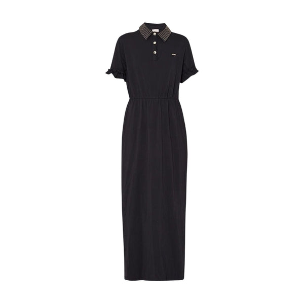 Abito Donna lungo con colletto polo Nero LIU JO- Francavilla Moda